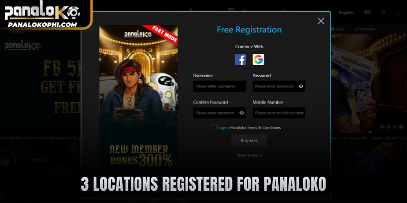3 locations registered for PANALOKO