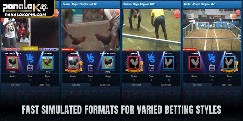 Fast simulated formats for varied betting styles