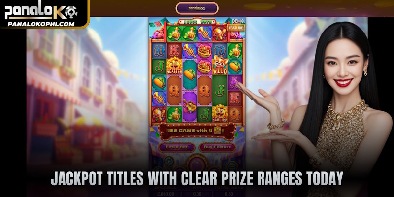 Jackpot titles with clear prize ranges today