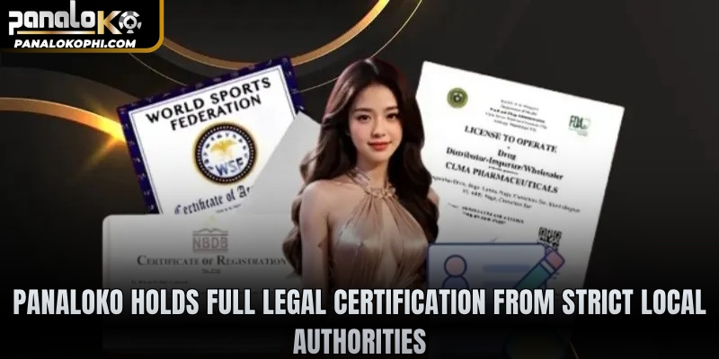 PANALOKO holds full legal certification from strict local authorities