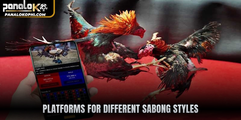 Platforms for different sabong styles