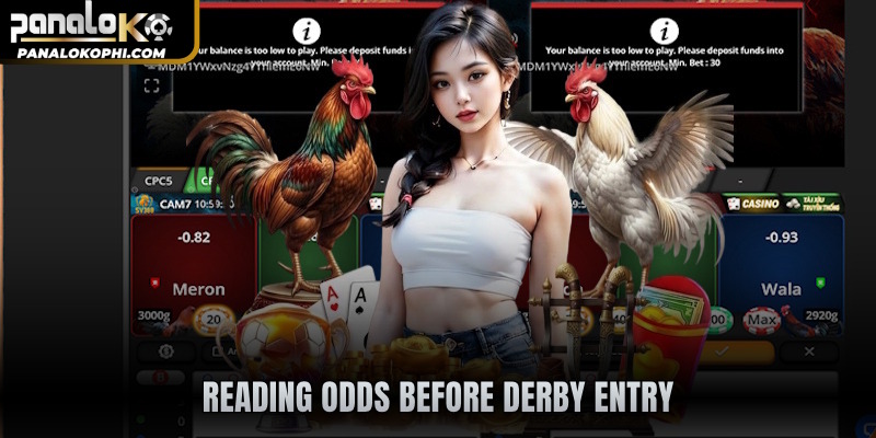 Reading odds before derby entry