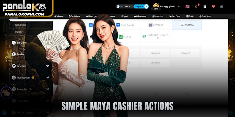 Simple Maya cashier actions