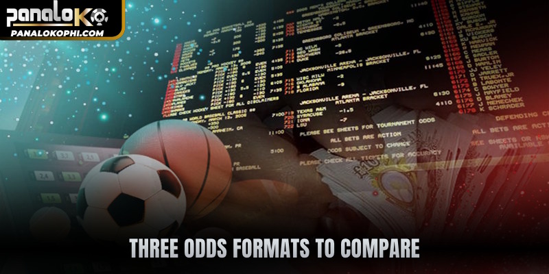 Three odds formats to compare